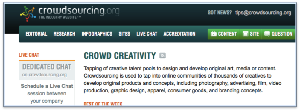 Crowd Creativity Homepage