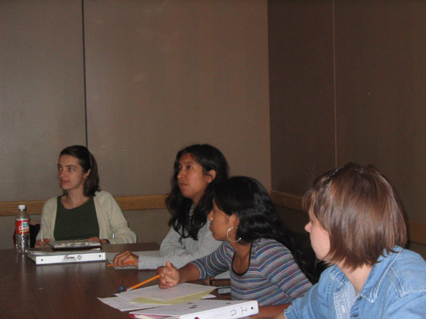 Structure of Chatino class, community preceptor training workshop, Austin, April, 2005